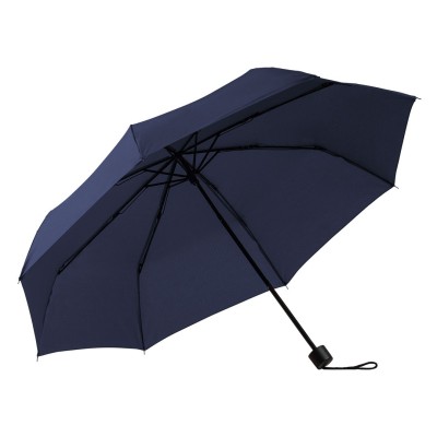 SUPER MINI BLACK, foldable umbrella, manual opening, blue