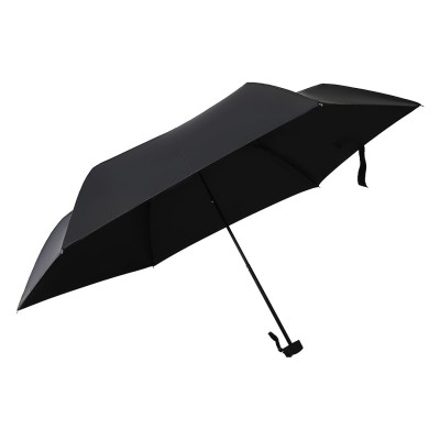 PELICAN, foldable umbrella with manual opening, black