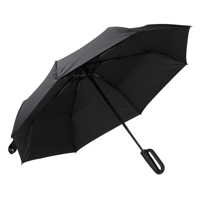 APOLLO,  foldable windproof umbrella with auto open/close function, black