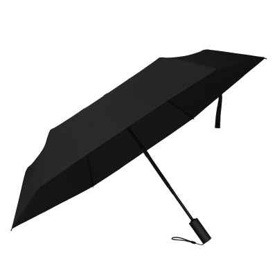 CALYPSO, foldable windproof umbrella with auto open/close and safety close function, black