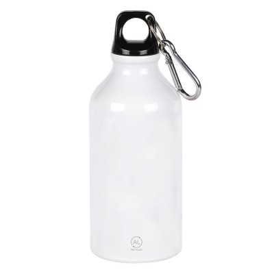 CAMPUS SUBLI, sublimation water bottle, 400 ml, white