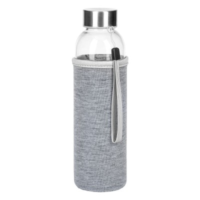 PRIMAVERA, water bottle with neoprene pouch, 500 ml, ash