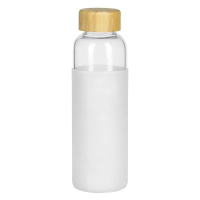 ADA, water bottle with silicone sleeve, 500 ml, white