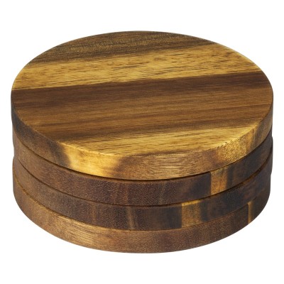 ROOT, wooden coaster set, 4/1, beige