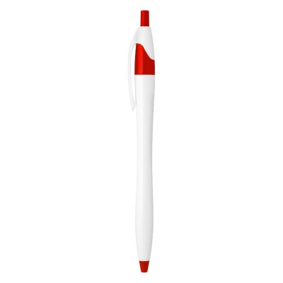 521, plastic ball pen, red