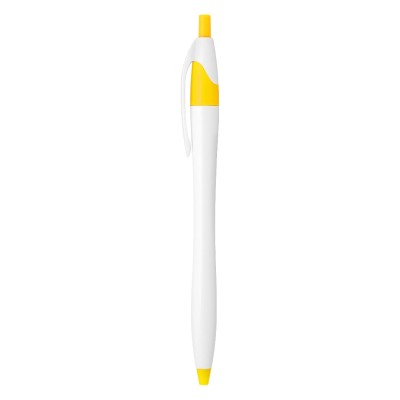 521, plastic ball pen, yellow
