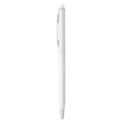 ALBERGO, metal "touch" ball pen, white