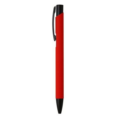 OGGI SOFT BLACK, metal ball pen, red