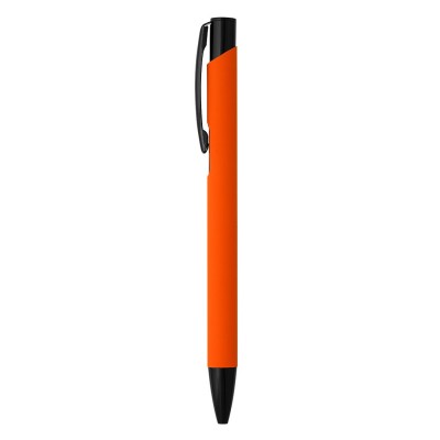 OGGI SOFT BLACK, metal ball pen, orange