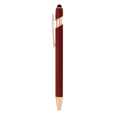 ARMADA GOLD, metal "touch" ball pen, burgundy