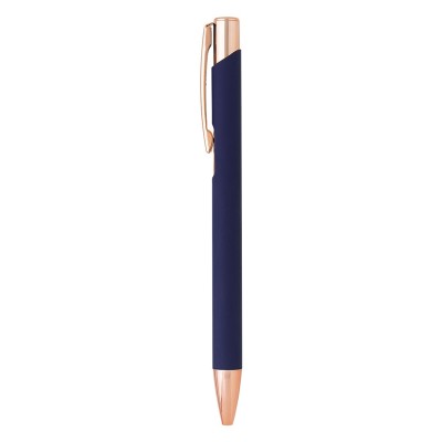 OGGI ROSE GOLD, metal ball pen, blue