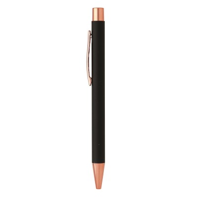TITANIUM ROSE GOLD, metal ball pen, black