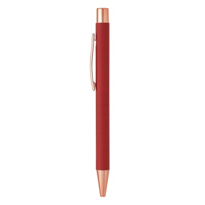TITANIUM ROSE GOLD, metal ball pen, red