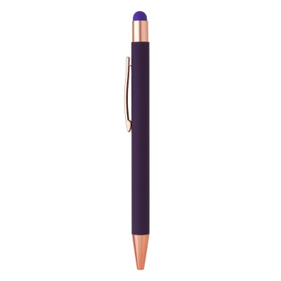 TITANIUM TOUCH GOLD, metal "touch" ball pen, purple