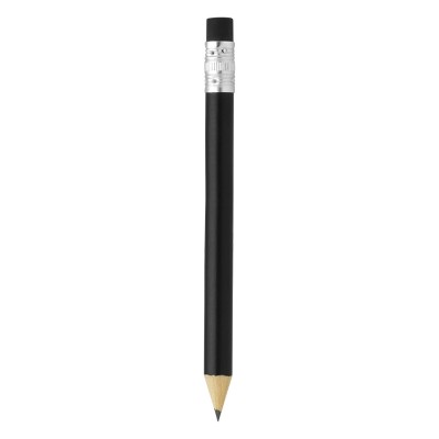 PIGMENT MINI, wooden pencil hb with eraser, black