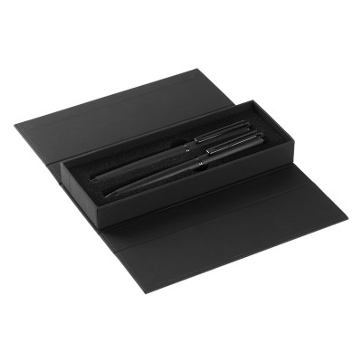 MAXIMUS, metal ball pen and roller pen set black