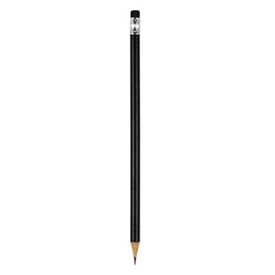 PIGMENT, wooden pencil hb with eraser, black