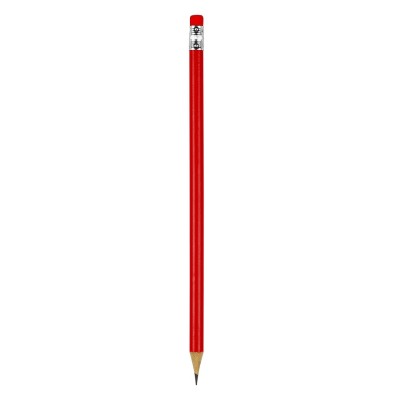 PIGMENT, wooden pencil hb with eraser, red