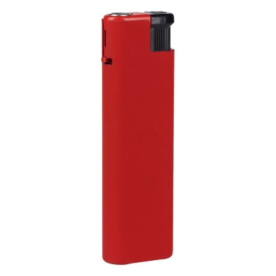IGNIS SOFT, jet flame electronic lighter in metal case, red
