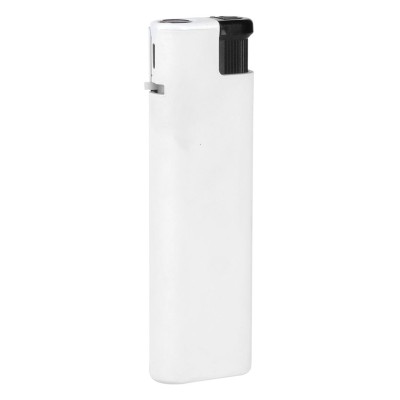 IGNIS SOFT, jet flame electronic lighter in metal case, white