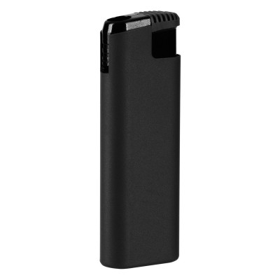 MAGMA SOFT, turbo flame electronic lighter in metal case, metallic black