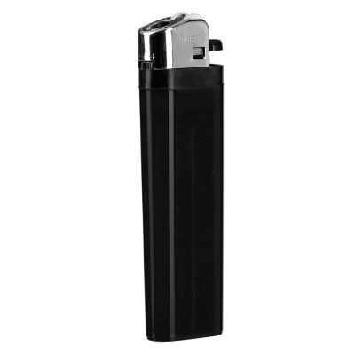 DOMINO, flint lighter, disposable, black