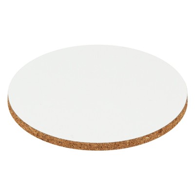SUBLI WHITE ROUND, sublimation coaster, white