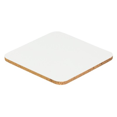 SUBLI WHITE SQUARE, sublimation coaster, white