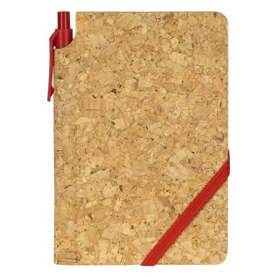CASE, notebook with pen, red