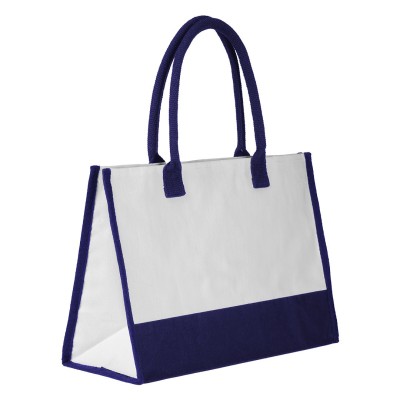 NAOMI, cotton shopping bag, 380 g/m2, blue