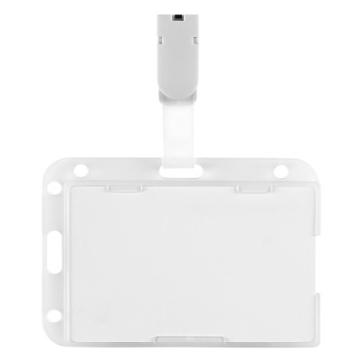 DUTY, plastic id holder, transparent