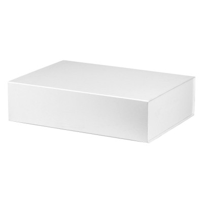 PRESENT, self-folding gift box, white