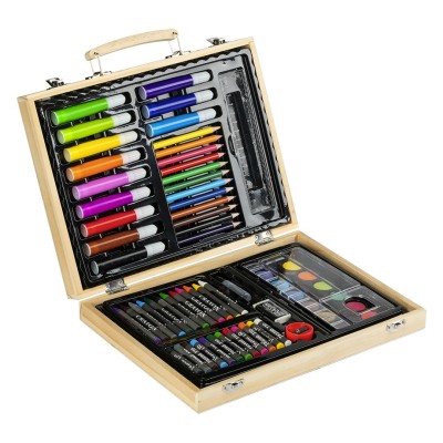ROXY, coloring set in a wooden box, maxi, beige