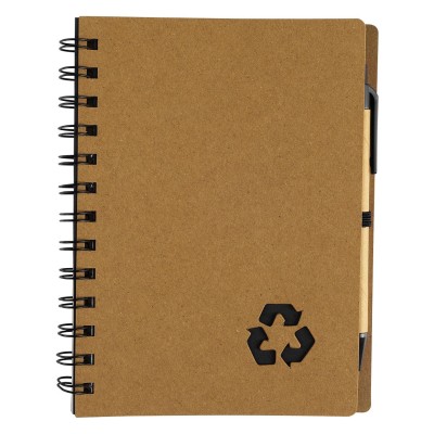 GEO, notebook with pen, black
