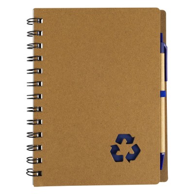 GEO, notebook with pen, royal blue