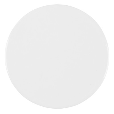 MEMO ROUND, stoneware magnet, white