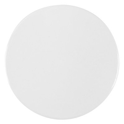 LOGO, stoneware coaster, white