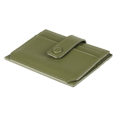 SLIP, genuine leather card holder, 8/1, olive
