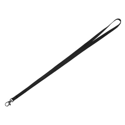 LANY 10, lanyard for id cards, 10 mm, black