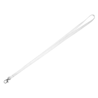LANY 10, lanyard for id cards, 10 mm, white