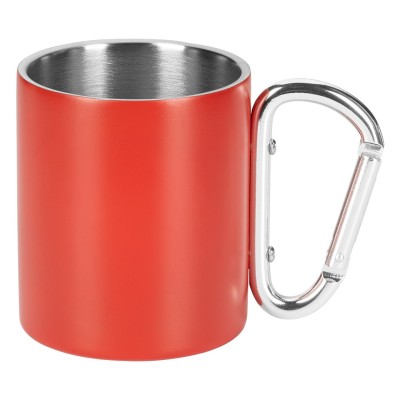 HIKE MATT, metal mug, 200 ml, red