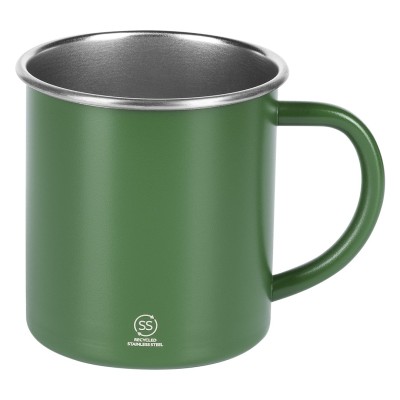 ZEPPELIN, metal mug, 400 ml, green
