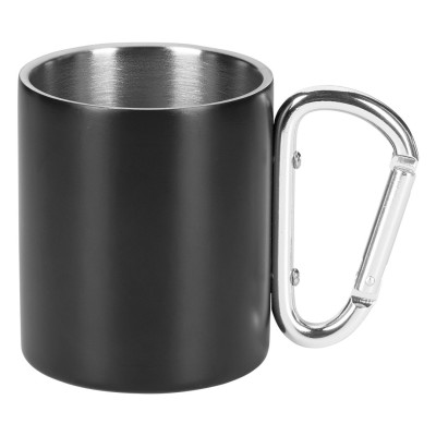 HIKE MATT, metal mug, 200 ml, black