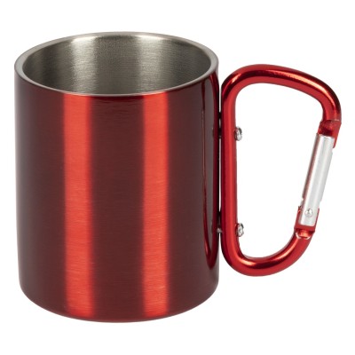 HIKE C, metal mug, 200 ml, red