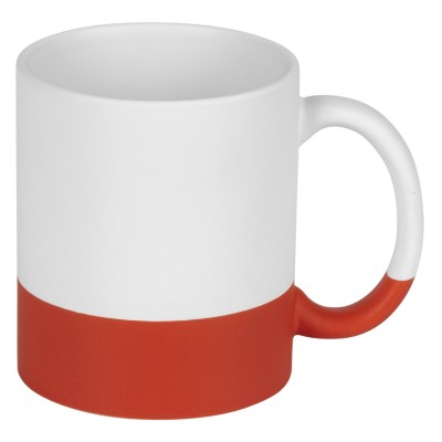 BIANCA, stoneware sublimation mug, 325 ml, red