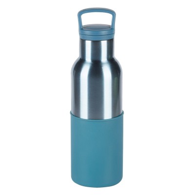 MATADOR, vacuum insulated bottle with silicone sleeve, 500 ml, blue