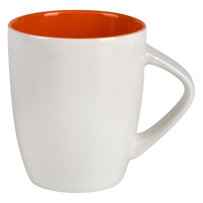 LILLY, fine stoneware mug, 300 ml, orange