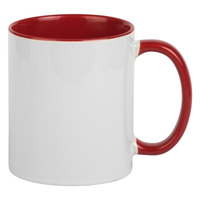 MIA, stoneware sublimation mug, 325 ml, red