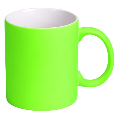 LASSI NEON, stoneware sublimation mug, 325 ml, neon green