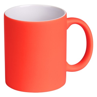 LASSI NEON, stoneware sublimation mug, 325 ml, neon orange